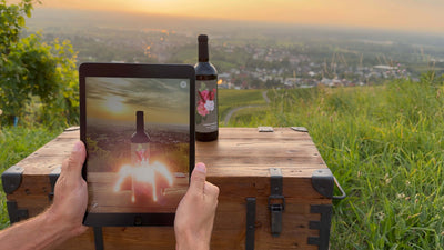 Wein,Vino,Mavesque,AR-Technologie,Augmented Reality,Sprechende Weinflasche,Botschaft,Geschenk,Geschenkidee